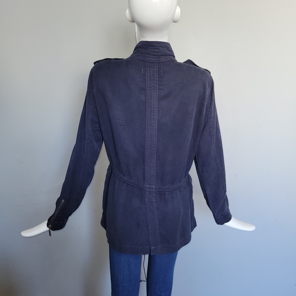 Max Jeans Utility Jacket in Navy, BNWT, Size M - Picture 6 of 9